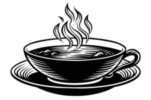 Hot Soup Bowl Plate design vector