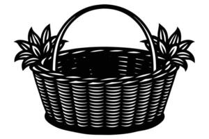 Basket illustration drawing design vector