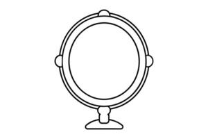 Mirror frame Hand drawn illustration design vector