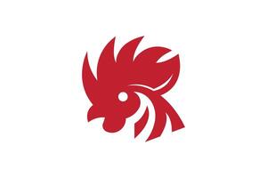 iconic rooster logo vector