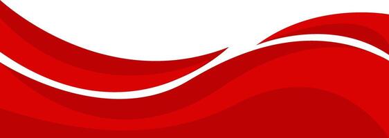 Header footer red curve abstract style border frame illustration banner background design vector