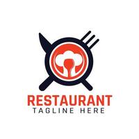 Restaurant logo design vector