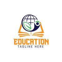 Education logo template design concept vector