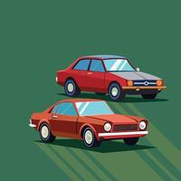 Flat design illustration of car vector