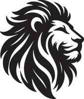 Lion Silhouette Graphic Logo on White Background vector