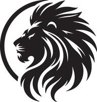 Lion Silhouette Graphic Logo on White Background vector