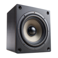 negro altavoz en transparente antecedentes png