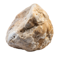 Close-Up View of a Textured Rock Isolated on a Transparent Background png