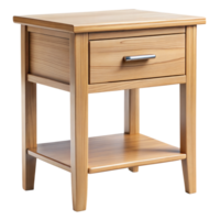 Wooden Nightstand on Transparent Background png