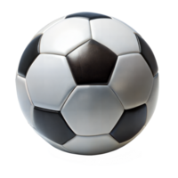 Black and White Soccer Ball on Transparent Background png