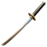 Sword With Gold Handle on Transparent Background png