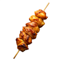 poulet brochettes sur brochette sur transparent Contexte png