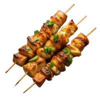 poulet brochettes sur transparent Contexte png