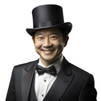 Man in Top Hat and Suit png