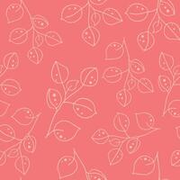 Seamless pattern with flowers on a peach background. Delicate pattern for fabric, packaging, cover, wallpaper. vector