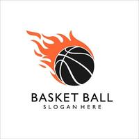 basket fire logo symbol illustration design vector