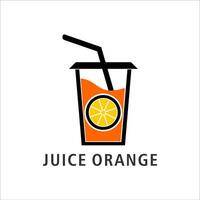 Fruta jugo logo símbolo ilustración diseño vector