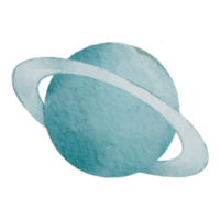 waterverf planeten element voor banier decoratie. zonne- systeem clip art. png