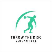 throw the disc logo symbol illustration design vector