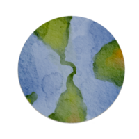 waterverf planeten element voor banier decoratie. zonne- systeem clip art. png