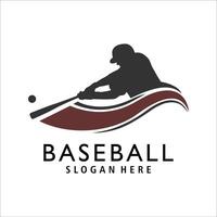 baseball logo symbol illustration design vector