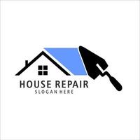 casa reparar logo modelo ilustración diseño vector