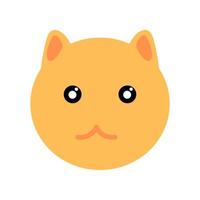 Simple cat face design illustration vector