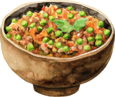 Keema, minced meat cooked with peas or potatoes png