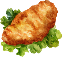 salsicha schnitzel, panado vitela costeleta png