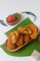 Indonesian food is called Risoles is made from wheat flour and vegetables photo