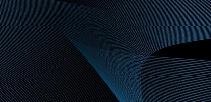 abstract line wave modern blue gradation background banner. technology theme, digital, futuristic design vector