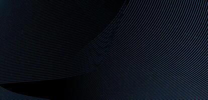 abstract line wave modern blue gradation background banner. technology theme, digital, futuristic design vector
