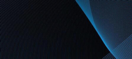 abstract line wave modern blue gradation background banner. technology theme, digital, futuristic design vector