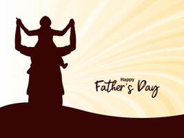 Modern Happy Father's day celebration elegant background vector