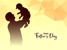 Happy Father's day celebration greeting background design vector