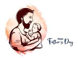 Happy Father's day celebration modern background vector