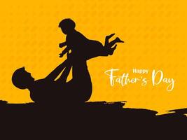 Abstract Happy Father's day celebration modern background design vector