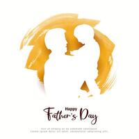 Happy Father's day celebration greeting background illustration vector