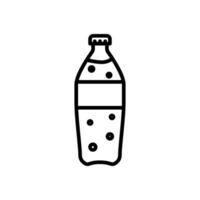 soda, line icon, isolated background vector