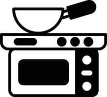 electric pan icon illustration in line style vector