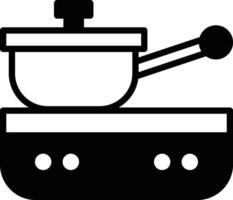 electric pan icon illustration in line style vector