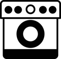 Washing machine and dryer icon illustration in line style vector