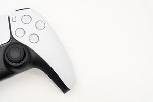 Game controller in isolated background. Game controller with Copy Space. photo