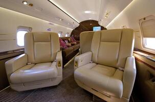 VIP Business Interior Jet Airplane photo