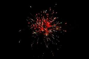 Color Firework in the night sky photo