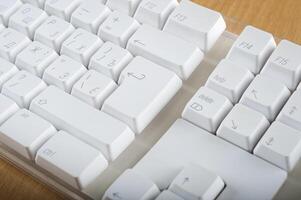 Modern plastic keyboards for computer photo