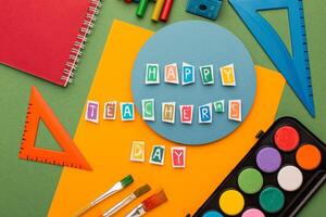 education concept happy teacher's day background photo