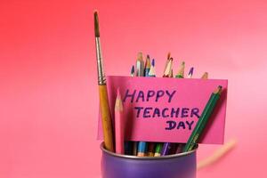 education concept happy teacher's day background photo