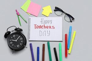 education concept happy teacher's day background photo