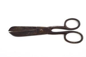 Old big iron isolated scissors photo